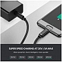���� ������ USB-C to USB-C 2.0m US286 3A Black Ugreen (10306)