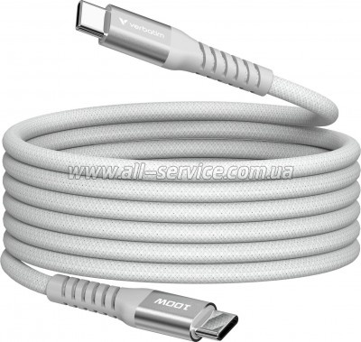 ���� ������ USB-C to USB-C 1.2m Magnetic 100W gray Verbatim (31854)