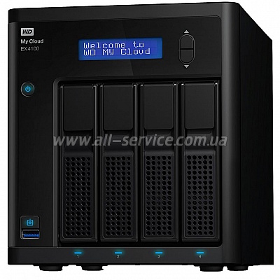   8TB WD External My Cloud EX4100 USB 3.0 (WDBWZE0080KBK-EESN)