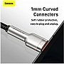 ���� ������ USB 2.0 AM to USB-C 1.0m Cafule Metal 66W black Baseus (CAKF000101)