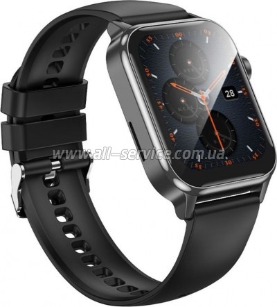 - HOCO Y26 Smart sports watch (call version) Black (6942007645416)