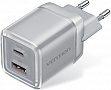 �������� ������� Vention 1xUSB-C PD70W + 1xUSB QC3.0 22.5W GaN transparent gray (FCGH0-EU)