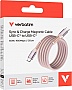 Дата кабель USB-C to USB-C 1.2m Magnetic 60W pink Verbatim (31853) Дата кабель USB-C to USB-C 1.2m Magnetic 60W pink Verbatim (31853)
