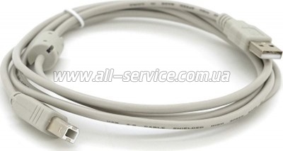 ������ ��� �������� USB 2.0 AM/BM 1.8m ferrite white Voltronic (YT-AM/BM-1.8W)