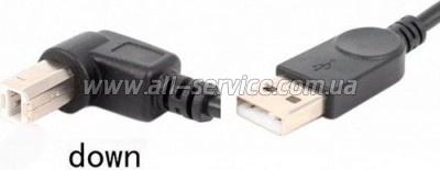 ������ ��� �������� USB 2.0 AM/BM 1.0m 90 down Value (S0670)