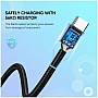 ���� ������ USB 2.0 AM to USB-C 1.0m US288 Aluminum Braid Black Ugreen (60126)