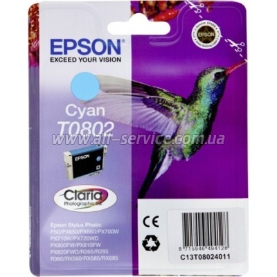  Epson StPhoto P50/ PX660/ PX720WD/ PX820FWD cyan (C13T08024011)