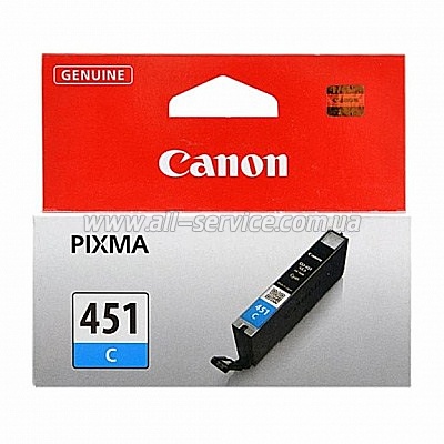  Canon CLI-451C Cyan PIXMA MG5440/ MG6340 (6524B001)