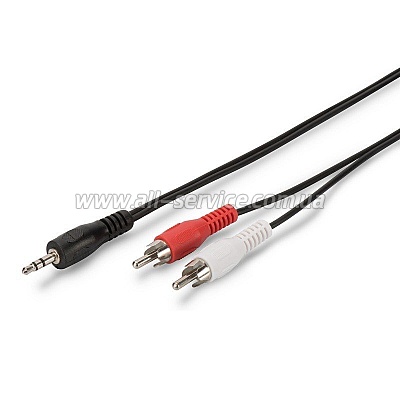  ASSMANN jack 3.5-M/ RCA-Mx2, 2.5 (AK-510300-025-S)