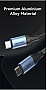 ���� ������ USB-C to USB-C 1.5m 240W aluminum black Vention (TREBG)