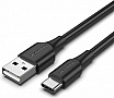 ���� ������ USB 2.0 AM to USB-C 2.0m 3A black Vention (CTHBH)