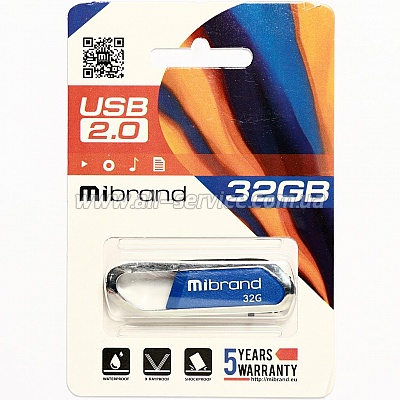  Mibrand 32GB Aligator Blue USB 2.0 (MI2.0/AL32U7U)