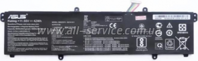 ���������� �� �������� ASUS X413 B31N1911, 3640mAh (42Wh), 3cell, 11.55V, Li-ion (A47797)