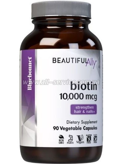 Витамин Bluebonnet Nutrition Биотин, 10 000 мкг, Beautiful Ally, 90 вегетарианских капсу (BLB1504) Витамин Bluebonnet Nutrition Биотин, 10 000 мкг, Beautiful Ally, 90 вегетарианских капсу (BLB1504)