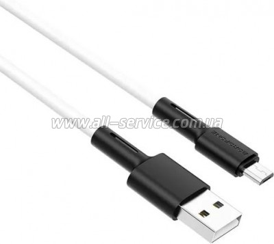 ���� ������ USB 2.0 AM to Micro 5P 1.0m silicone white BOROFONE (6931474710383)