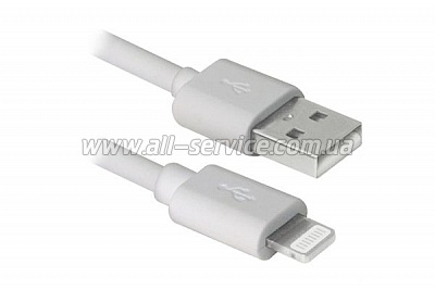  DEFENDER ACH01-10BH USB(AM)-Lightning white 3m (87466)