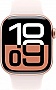 - Apple Watch Series 10 GPS 42mm Rose Gold Aluminium Case with Light Blush Sport Band - S/M (MWWH3QH/A)