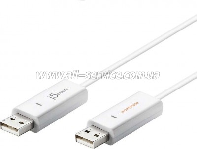 ���� ������ USB 2.0 AM/AM 1.8m Windows & Mac J5create (JUC400-N)