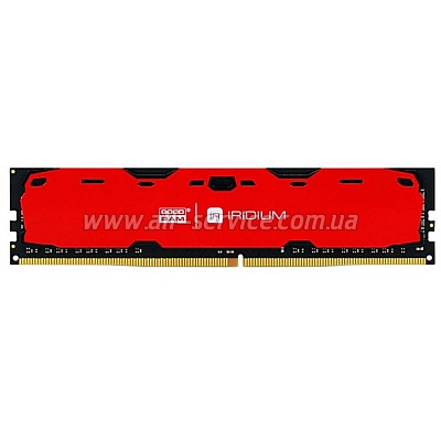  GOODRAM 8Gb DDR4 2400MHz Iridium Red (IR-R2400D464L15S/8G)