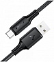 ���� ������ USB 2.0 AM to USB-C 1.2m 3A 60W silicone black Acefast (6974316284178)