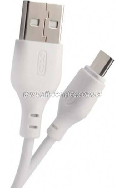 ���� ������ USB 2.0 AM to Micro 5P 1.0m 2.1A white XO (XO-NB-103-MC-1-WH)