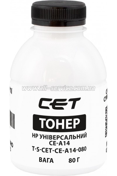 Тонер CET HP Universal CE-A14 бутль 80г Black (TSM-CE-A14-080) Тонер CET HP Universal CE-A14 бутль 80г Black (TSM-CE-A14-080)