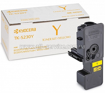   TK-5230Y Kyocera M5521/ P5021 Yellow (1T02R9ANL0)