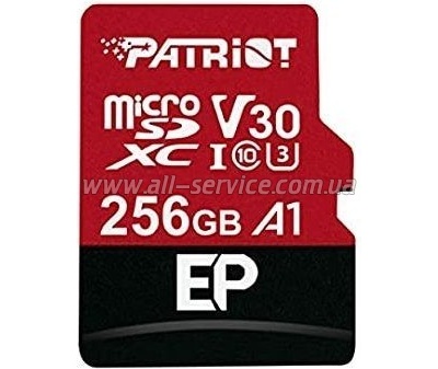   Patriot 256GB microSDXC class 10 UHS-I/U3 EP A1 (PEF256GEP31MCX)
