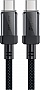 ���� ������ USB-C to USB-C 1.2m 60W stainless steel C12-03 Black Acefast (6974316283317)