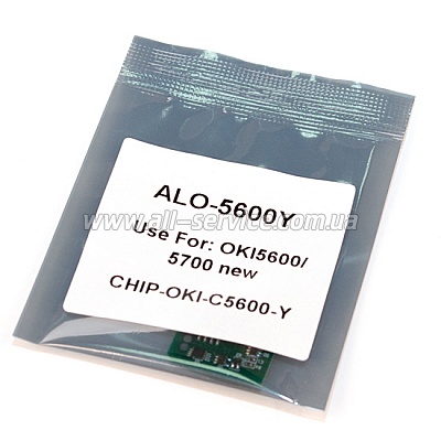  OKI C5600 / C5700 YELLOW 43381921 Everprint (CHIP-OKI-5600-Y)