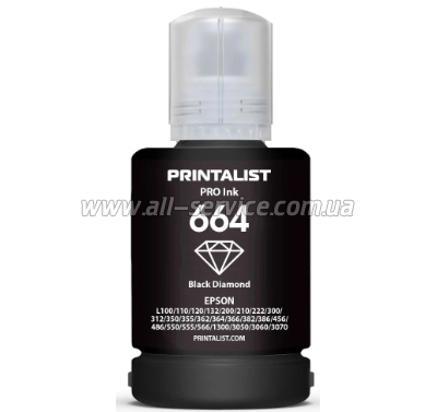  PRINTALIST 664 Epson L110/ L210/ L300 140 Black (PL664B)