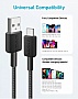 ���� ������ USB 2.0 AM to USB-C 0.9m 322 Black Anker (A81H5G11)