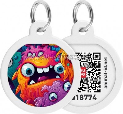 Адресник для животных WAUDOG Smart ID с QR паспортом Адресник для животных WAUDOG Smart ID с QR паспортом