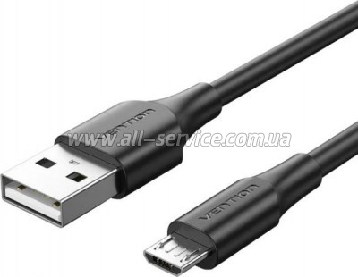 ���� ������ USB 2.0 AM to Micro 5P 2.0m black Vention (CTIBH)
