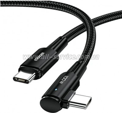 ���� ������ USB-C to USB-C 3.0m 100W 90� corner black Essager (EXCTT1-CGWTC01)