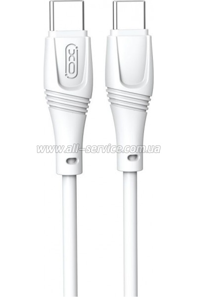 ���� ������ USB-C to USB-C 1.0m 60W High Elastic Zeus XO (NBQ239B_White)