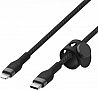 ���� ������ USB-C to Lightning 1.0m braided silicone black Belkin (CAA011BT1MBK)