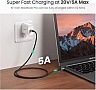 ���� ������ USB-C to USB-C 1.5m 100W US316 Space Gray Ugreen (70428)