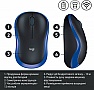  Logitech M185 blue (910-002239)