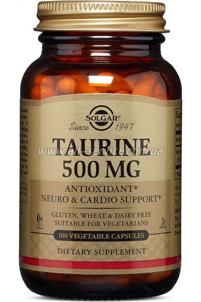  Solgar , Taurine, 500 , 100   (SOL02701)