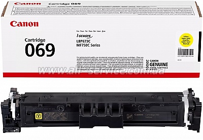   Canon 069 Canon MF752Cdw/ MF754Cdw/ LBP673Cdw/ 5091C002 Yellow  