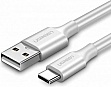 ���� ������ USB 2.0 AM to USB-C 2.0m US287 White Ugreen (60123)