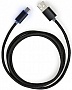 ���� ������ USB 2.0 AM to Type-C 1m LED black Vinga (VCPDCTCLED1BK)