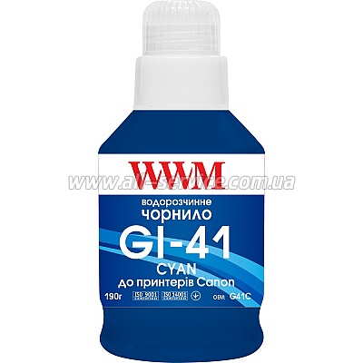  WWM GI-41 Canon Pixma G2420/ 3420 140 Cyan (G41C)