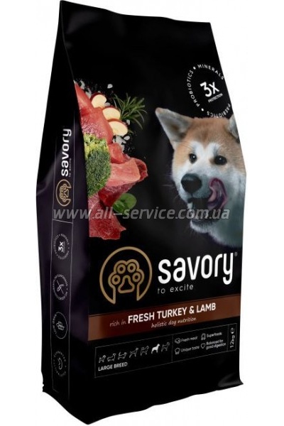     Savory Large Breeds rich in Fresh Turkey and Lamb 12 (4820232630242)