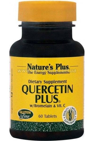Витамин Natures Plus Кверцетин, Бромелайн и Витамин С, Nature's Plus, 60 Таблеток (NTP2563) Витамин Natures Plus Кверцетин, Бромелайн и Витамин С, Nature's Plus, 60 Таблеток (NTP2563)