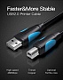 Кабель для принтера USB 2.0 AM/BM 2.0m black Vention (VAS-A16-B200) Кабель для принтера USB 2.0 AM/BM 2.0m black Vention (VAS-A16-B200)