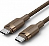 ���� ������ USB-C to USB-C 1.0m 3A aluminum gold Vention (TRDJF)