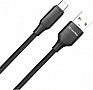 ���� ������ USB 2.0 AM to USB-C 2.0m 3A TPE embossed black ColorWay (CW-CBUC102-BK)
