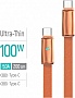 ���� ������ USB-C to USB-C 1.0m 5A 100W ultra-thin orange ColorWay (CW-CBPDCC100-OR)